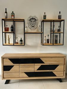 Mobiliers personnalisés étagère salon bois Métal Acier Français.jpg